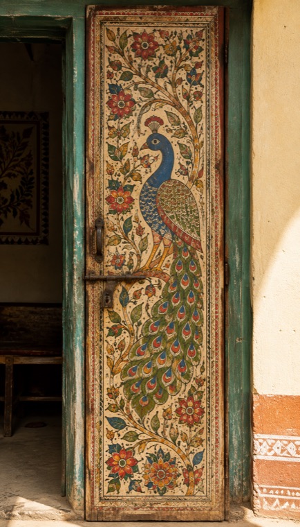 Painted door panel