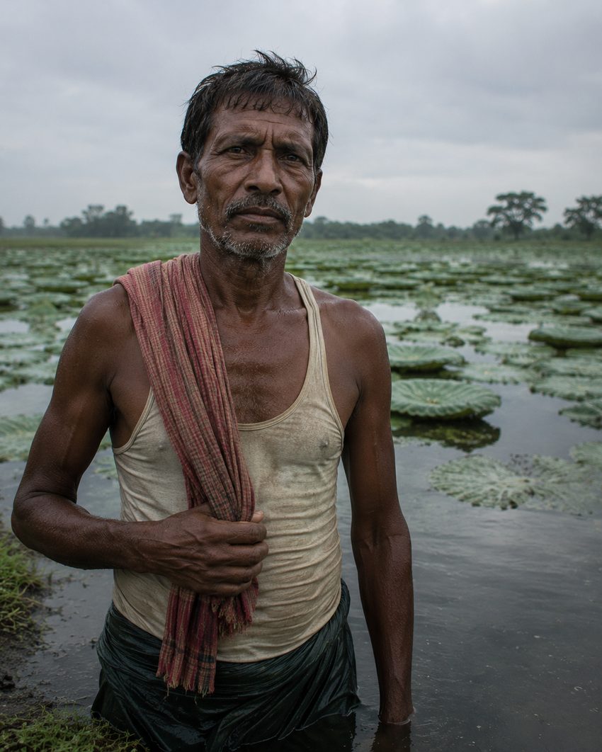 Pond owner portrait