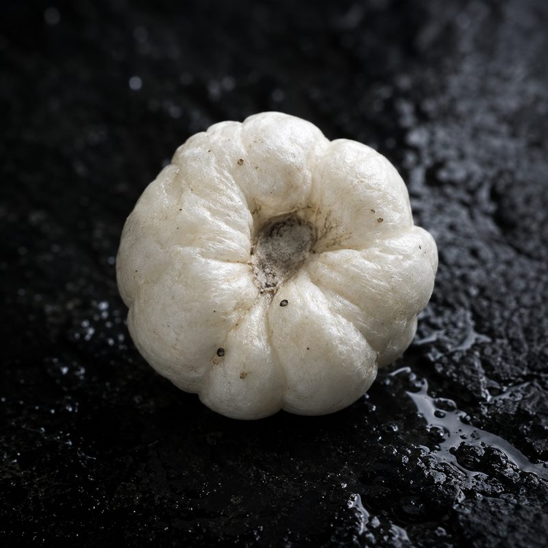 Popped fox nut, close up