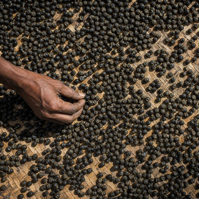 Seed drying in the sun